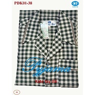 Bộ Pyjama HUONGTAM Kate tay dài nam cao cấp(PDK01N13). Chất liệu Kate loại tốt:  mềm mại, thoáng mát