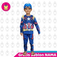 Captain America Superhero Kids Costume Plus Mask