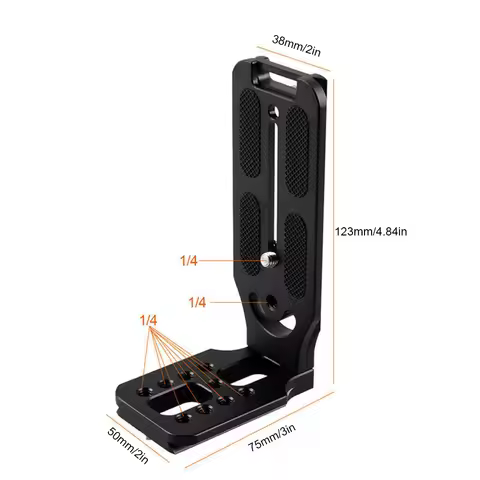 Vertical Shot L Plate Quick Release L Plate 1/4 Inch Screw Camera L Shape Holder for Arca Mount for 