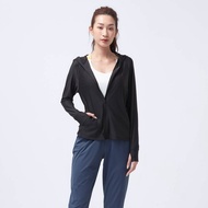 不可退換 /品牌研發-涼感防曬連帽外套-烏黑