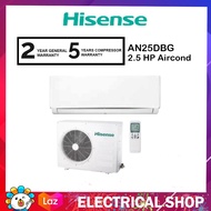 Hisense  Air Conditioner AN25DBG 2.5HP  Non- Inverter Air Cond R32