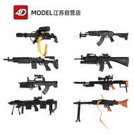 New Product 4D Assembled Gun Model 1: 6 Soldier Weapon Crossing Fire Wire Weapon Gun Model AK47 Barr