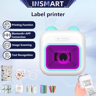 INSMART Bluetooth Label Printer APP Connection Image And Text Scan Portable Label Printer