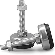 Adjustable Leveling Feet 304 Stainless Steel Screw-in Foot Cups Non-Slip Support for Cabinets Furnit