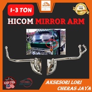 AKSESORI LORI CHERAS JAYA ISUZU HICOM SIDE MIRROR ARM 1 TON 3 TON LORI NPR66 KAKI CERMIN KROM ACCESS