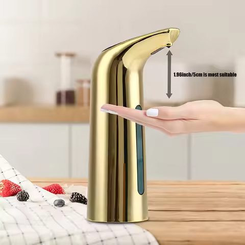 Large Capacity 13.53 Ounces (400ml) Infrared Sensor Touchless Automatic Foam Hand Soap Dispenser, wi