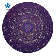 1 Piece Astrology Pendulum Mat  Round Shape   Letter Rubber (Size:8.66 Inches)