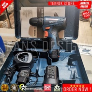BOSCH Mesin Bor Bor Baterai 1 Baterai & 1 Charger GSR 120-Li Original