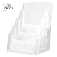 A5 Acrylic Brochure Display Stand Rack Flyer Holder Magazine Organizer