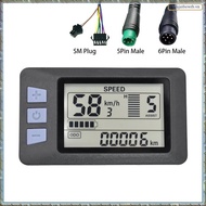 P3H Electric Bike Meter Display Panel Meter Display 24V 36V 48V 60V for Electric Scooter (6PIN)