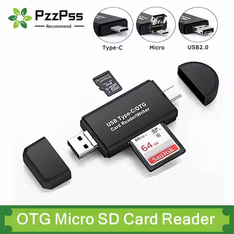 USB 2.0 Card Reader USB-C Type-C OTG Micro SD Card Reader Adapter 3 In 1 USB 3.0 TF/Mirco SD Smart M