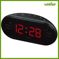 Clearance event!! LED Alarm Clock Radio Digital AM/FM Radio Red With EU Plug