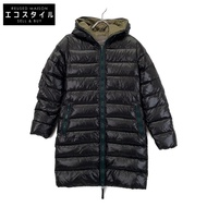 Pre-owned Duvetica Black ACE Full-Zip Hooded Down Coat, Size 42