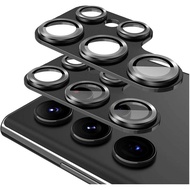 SamsungS24 S24Plus S24Ultra GalaxyS24 S24+ S24P S24U Luxury Aluminum Alloy Metal Tempered Glass Film