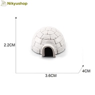 [Nikyushop] Educational Toys Display Miniature Igloo House Eskimo Tribe Inuit