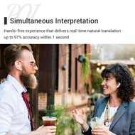2set M6 Translation Headphones 127 Languages Instant Translate Smart Voice Translator Wireless Bluet