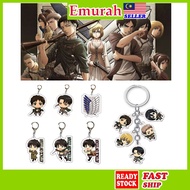 Attack On Titan Acrylic Keychain Keyring Anime Manga AOT