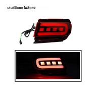 2pcs ด้านหลังกันชน Reflector ไฟท้ายไฟเบรคแบบไดนามิกไฟเลี้ยวสําหรับ Toyota Land Cruiser Prado 150 LC1