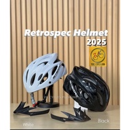 RETROSPEC 2025 Cycling Helmet / Black White / Free Size 56-61cm