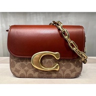 Coach Small Square Bag coach Chain Bag coach Bag 
 Coach C Buckle Small Square Bag Underarm Bag IDOL