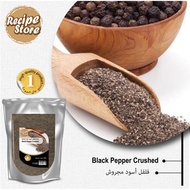 100% Pure Black Pepper Coarse 100g / Serbuk Lada Hitam Kasar SEASONING SPICE REMPAH ORGANIC LADA HITAM DITUMBUK