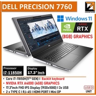 Dell Precision 7760 Engineering Laptop i7-11th GEN (1 YEAR WARRANTY T&C) 17.3" CAD/3D Modeling Power