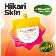 【Ready Stock】HIKARI Ultra White Sunscreen Whitening Wear Sun Screen Sunblock Skincare Tinted Soon Su