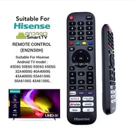 Replacement For HISENSE ANDROID SMART TV REMOTE CONTROL EN2N30H SUITABLE FOR 43E6G 50E6G 55E6G 65E6G