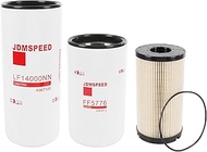 JDMSPEED LF14000NN FF5776 K37-1029 Fuel Filter Oil Change Kit Oil Filter Compatible with Cummins ISX