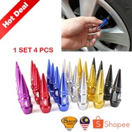 4PCS Tire Valves Tyre Stem Caps Penutup Angin Tayar Kereta Aksesori Persona Saga BLM Wira Waja Myvi 