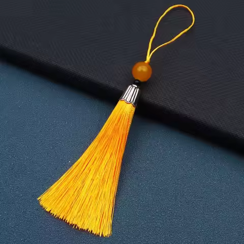 5pcs Beautiful Short Tassels DIY Bookmark Key Chain Accessories Women's Apparel Bag Decorative Penda