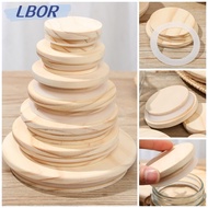 LBOR Wood Lids Wooden Bottle Sealing Caps Compatible Canning Storage