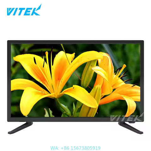 DC 12V Small Size 15.6" 18.5" 20" 22" LED TV 24v, New Model Solar Powered 16 Inch Flat Screen TV, Ch