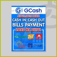 ☺ ▩ ∝ GCash Cash In Cash Out and Load Tindahan Business Tarpaulin Signage