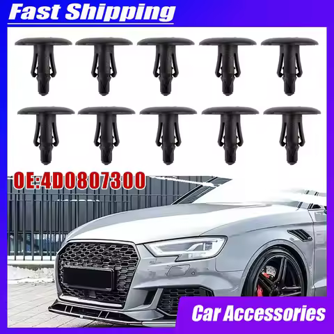 10pcs Car Grille Hood Panel Retainer Clips Car Engine Radiator Cover Clip for Audi A2 A4 A5 A8 Q3 Q5