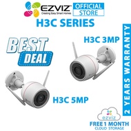 BEST DEAL Ezviz H3C 3K 5MP H3C 3MP 2K Wireless Color Night Vision Two Way Talk WiFi CCTV Smart Outdo