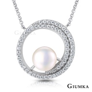 GIUMKA. Sterling Silver Necklace.natural Pearl. Perfection.mns20026