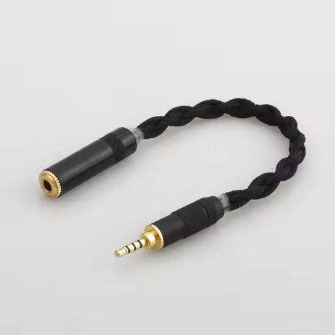 2.5mm Trrs Balanced Male to 3.5mm Stereo Female Audio Connector Adapter Cable Compatible with Astell