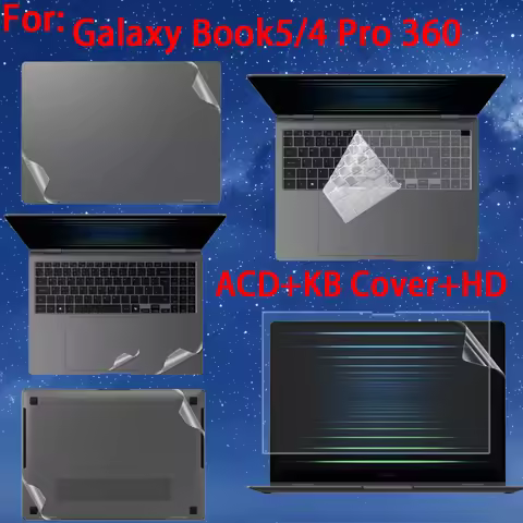 For 15.6/16/14' Samsung Galaxy Book 5/4/3 Pro 360 Sticker Protective Film Book4 Edge Laptop Shell Fi
