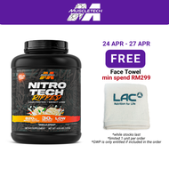 [Expiry May 2028] Muscletech Nitro Tech Ripped French Vanilla Bean 4lbs (1.81kg)