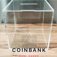 2025 ALKANSYA IPON CHALLENGE HIGH QUALITY 5X5X5/PERSONALIZED/IPON Goals Acrylic Coin Bank/GIFT IDEA/