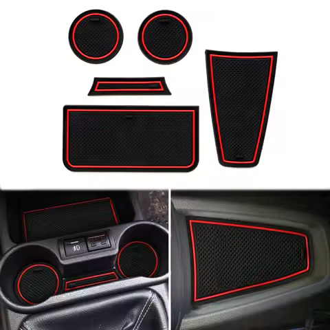 Anti-Slip Gate Slot Cup Mat for Lada Granta Non-slip Door Pad 5/9/16pcs PVC Coaster Car Interior Acc