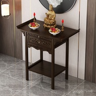 ZzNew Chinese Auspicious Altar Buddha Shrine Household Incense Burner Table Buddha Cabinet God of Wealth Cabinet Console
