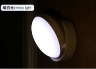 LPG - 360小夜燈LED 智能感應 360度旋轉 暖白光 USB充電款- 平行進口貨