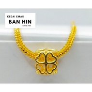 916 GOLD 4 LOVE CHARM PENDANT / LOKET 4 LOVE CHARM EMAS 916-10JG322