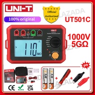 Uni-T หม้อแปลง UT501C 1000V 5GΩ เครื่องทดสอบความต้านทานฉนวนเครื่องกำเนิดไฟฟ้าแรงสูงทดสอบสายเคเบิลฉนว