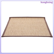 Bamboo Area Rug: Tatami Seat Cushion for Floor Sitting Meditation & Yoga - Woven Mat for Home Living