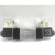Solenoid Valve 220V Pneumatic 4V220-08 Air 5 way 2 Position 1/4" 1/8" Exhaust Coil Aluminum electric