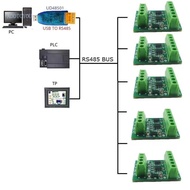 【3C】 1-2CH RS485 Digital Temperature Collector Module -55-125℃ DS18B20 Sensors 5V 12V 24V for Thermo