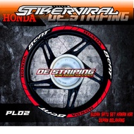 Rim sticker rim sticker cutting rim sticker (PL1) honda beat fi esp delux